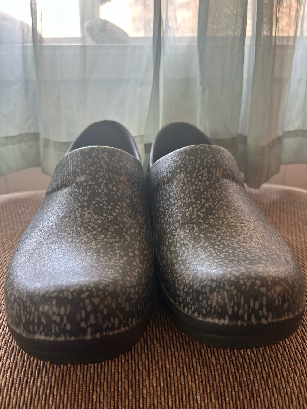 CROCS Women's Black Speckle Slip-On Clogs